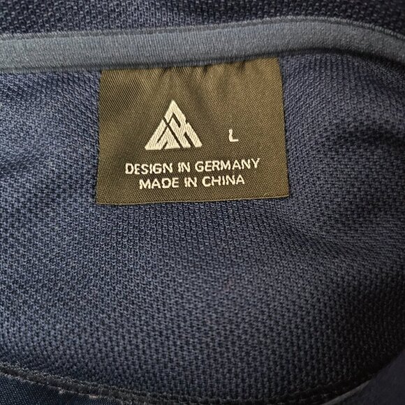 SWISSWELL Sports Moisture Wicking Blue Polo Golf Shirt - Picture 2 of 8